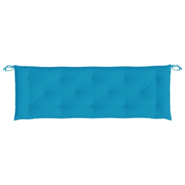 Gartenbank Auflagen Hellblau 150x50x7 cm, 2er Set