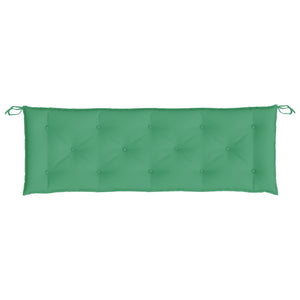 Grüne Gartenbank Auflagen 150 cm, 2er-Set