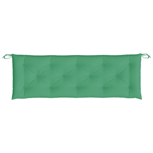 Grüne Gartenbank Auflagen 150 cm, 2er-Set