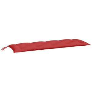 Gartenbank Auflagen Rot 150x50 cm, 2er Set