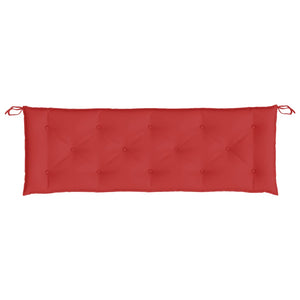 Gartenbank Auflagen Rot 150x50 cm, 2er Set