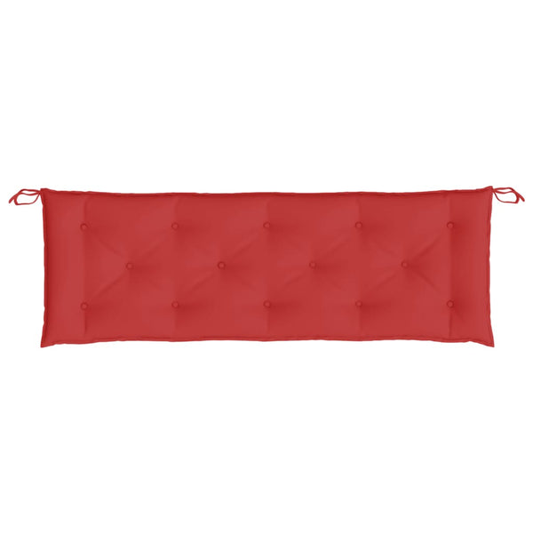 Gartenbank Auflagen Rot 150x50 cm, 2er Set