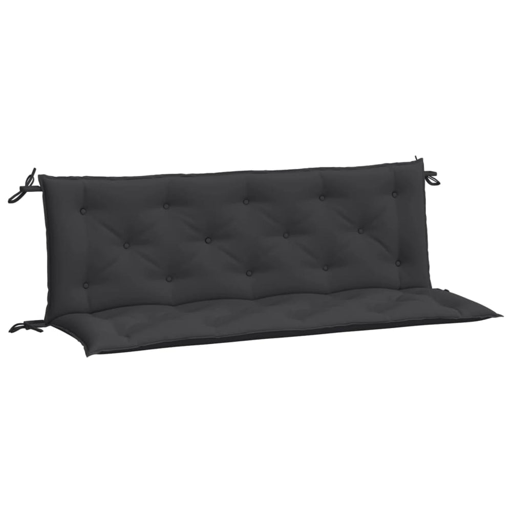 Gartenbank Auflagen Schwarz 150x50x7 cm, 2er Set
