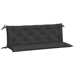 Gartenbank Auflagen Schwarz 150x50x7 cm, 2er Set