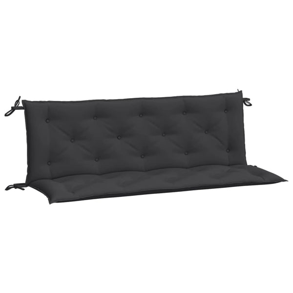 Gartenbank Auflagen Schwarz 150x50x7 cm, 2er Set