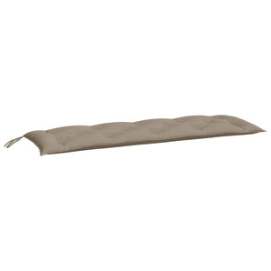 Gartenbank Auflagen Taupe 150x50 cm 2er Set