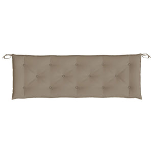 Gartenbank Auflagen Taupe 150x50 cm 2er Set