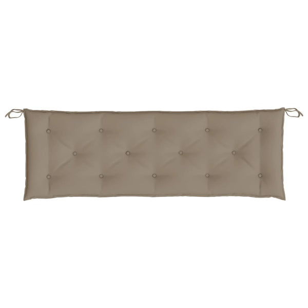 Gartenbank Auflagen Taupe 150x50 cm 2er Set