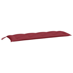 Weinrote Gartenbankauflagen, 2er Set, 150 cm