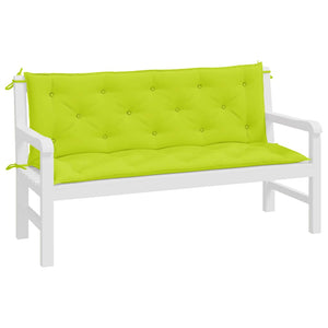Gartenbank Auflagen 2er Set Knallgrün 150 cm