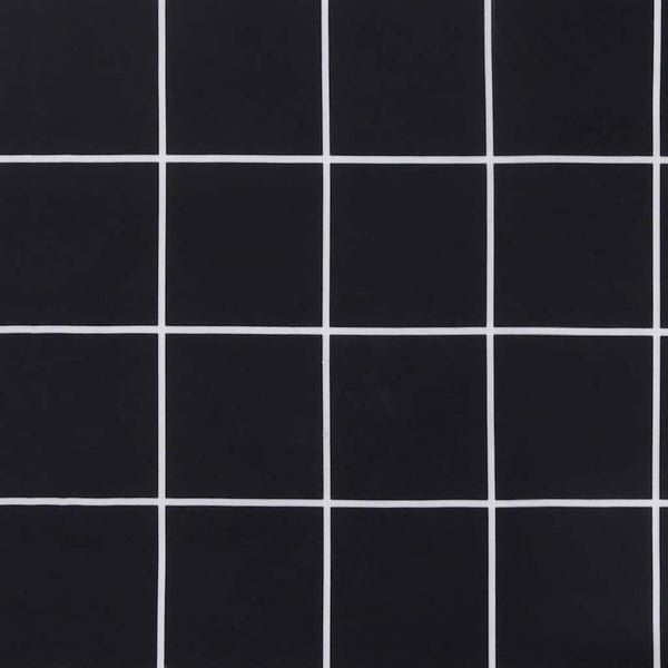 Gartenbank Auflagen Schwarz Karomuster 150x50 cm (2er Set)