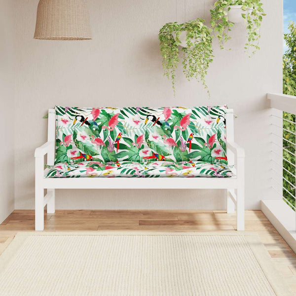 Gartenbank Auflagen Mehrfarbig 150x50cm 2er Set