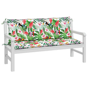 Gartenbank Auflagen Mehrfarbig 150x50cm 2er Set
