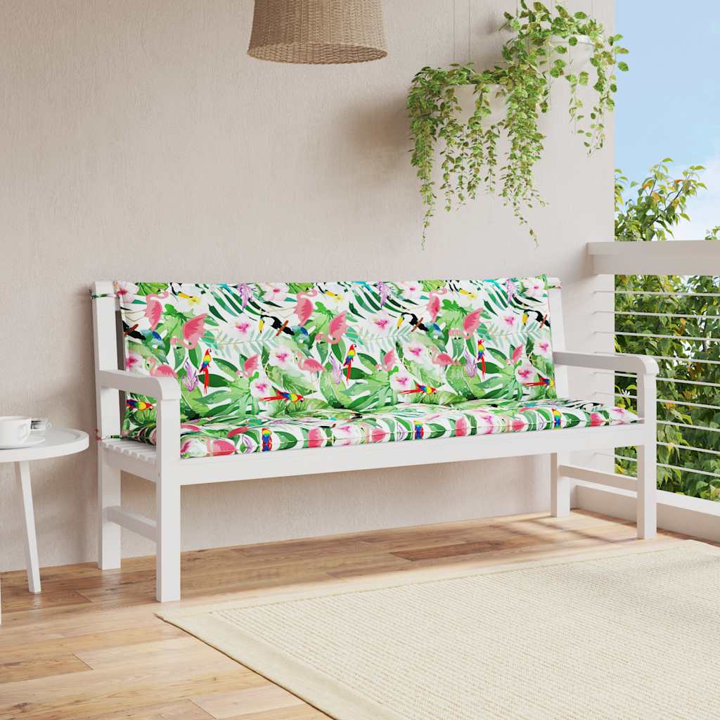 Gartenbank Auflagen Mehrfarbig 150x50cm 2er Set