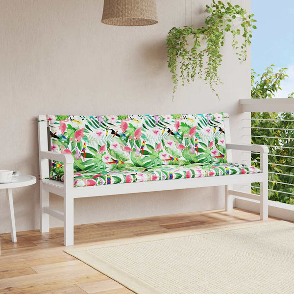 Gartenbank Auflagen Mehrfarbig 150x50cm 2er Set
