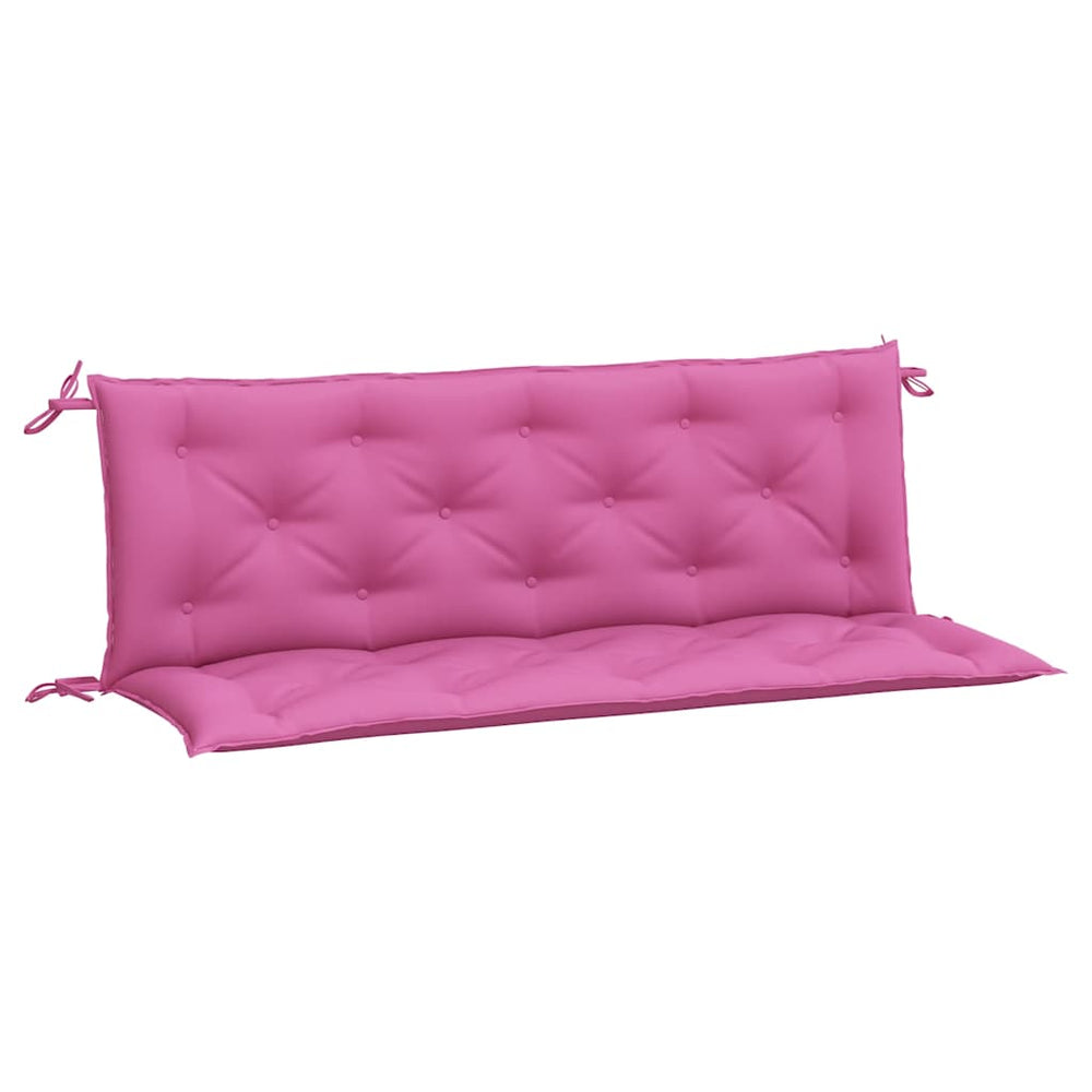 Rosa Gartenbank Auflagen 150x50 cm, 2er Set