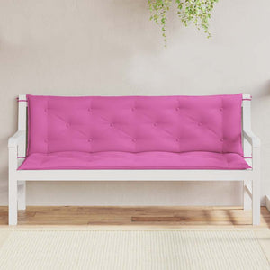 Rosa Gartenbank Auflagen 150x50 cm, 2er Set