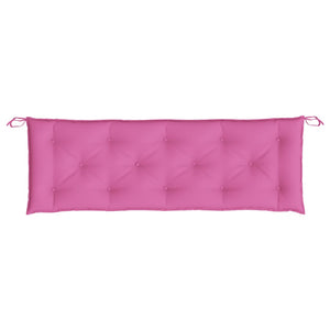 Rosa Gartenbank Auflagen 150x50 cm, 2er Set