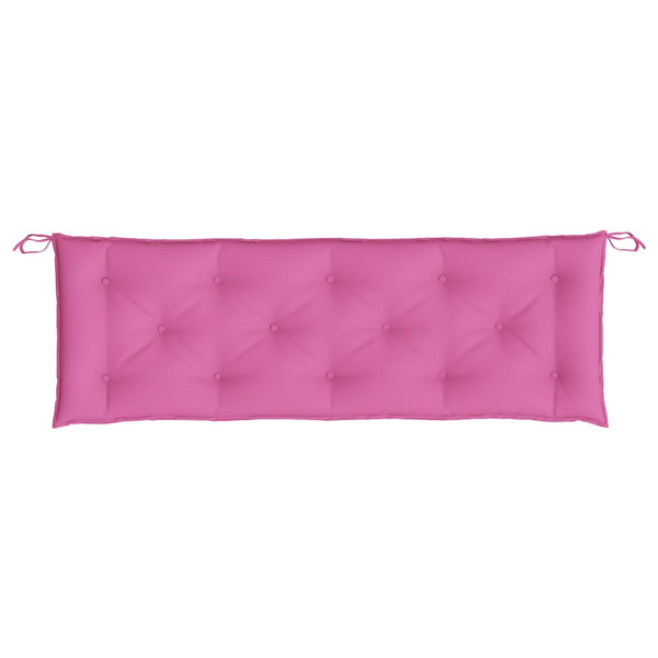 Rosa Gartenbank Auflagen 150x50 cm, 2er Set