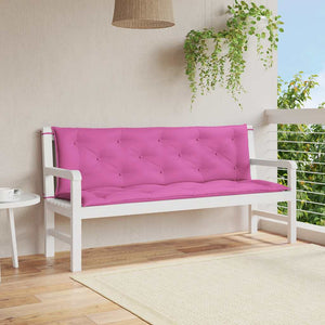 Rosa Gartenbank Auflagen 150x50 cm, 2er Set