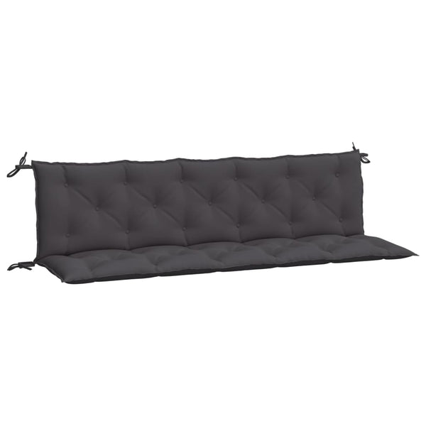 Gartenbank Auflagen 2er Set Anthrazit 180 cm