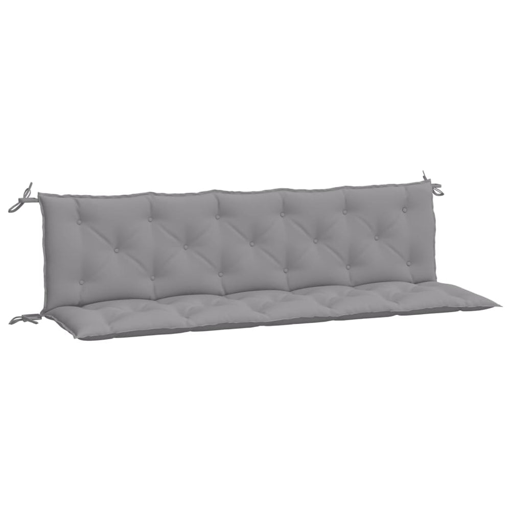Gartenbank Auflagen 2er Set Grau 180 cm
