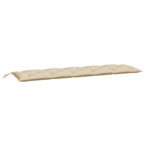 Beige Gartenbank Auflagen 180x50 cm, 2er Set