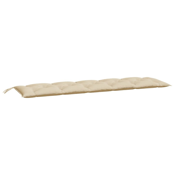 Beige Gartenbank Auflagen 180x50 cm, 2er Set