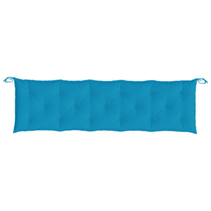 Gartenbank Auflagen Hellblau 180x50 cm, 2er Set