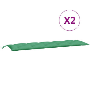 Gartenbank Auflagen Grün 180 cm, 2er-Set