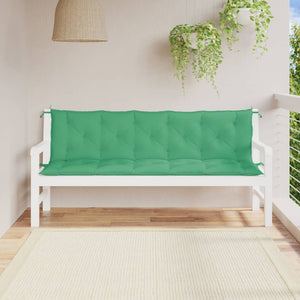 Gartenbank Auflagen Grün 180 cm, 2er-Set