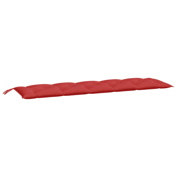 Gartenbank Auflagen Rot 180x50 cm, 2er Set