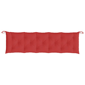 Gartenbank Auflagen Rot 180x50 cm, 2er Set