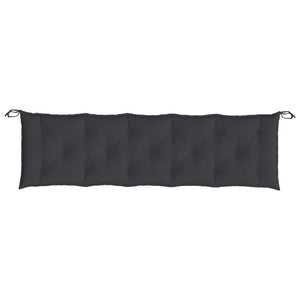 Gartenbank Auflagen Schwarz 180x50 cm, 2er Set