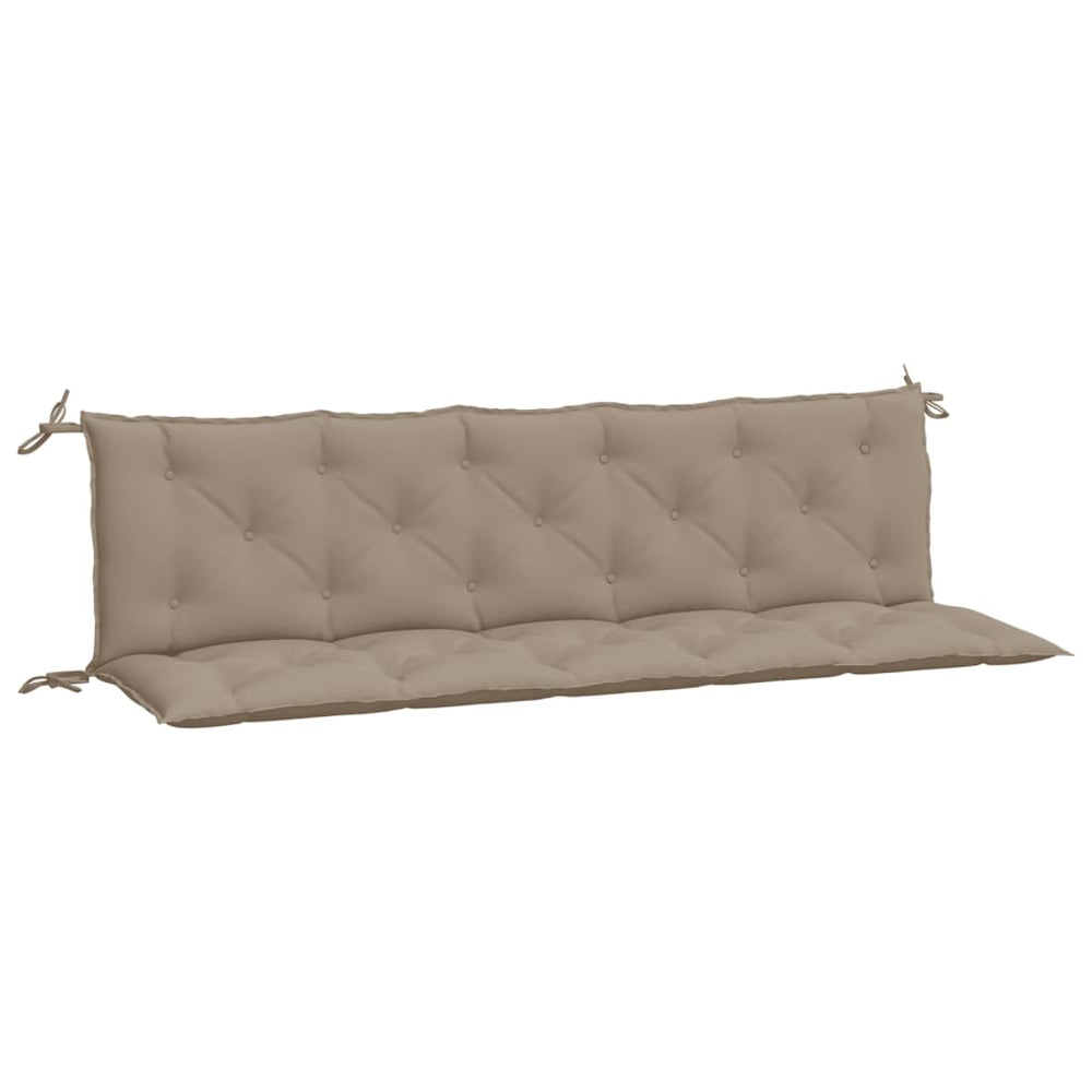 Gartenbank Auflagen 2er Set Taupe 180 cm