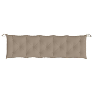 vidaXL Coussins de banc de jardin 2 pcs Taupe 180x50x7 cm Tissu Oxford