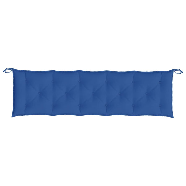 Blaue Gartenbank Auflagen 180 cm, 2er-Set