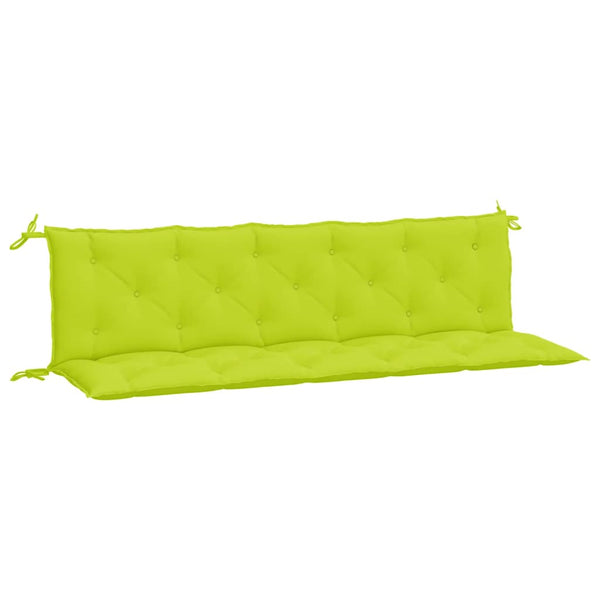 Gartenbank Auflagen Hellgrün 180 cm, 2er-Set