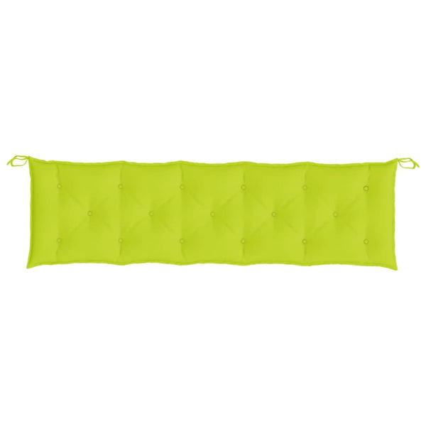 Gartenbank Auflagen Hellgrün 180 cm, 2er-Set