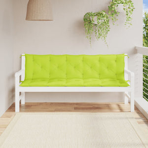 Gartenbank Auflagen Hellgrün 180 cm, 2er-Set