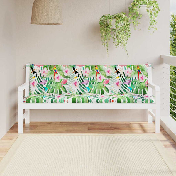 Gartenbank Auflagen 2er Set Mehrfarbig