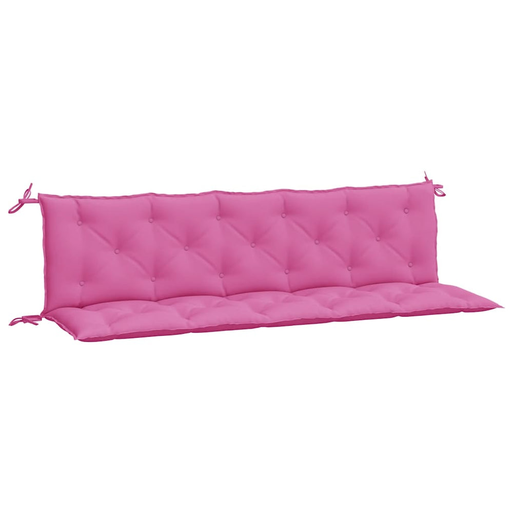 Gartenbankauflagen 2er Set Rosa
