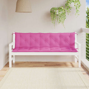 Gartenbankauflagen 2er Set Rosa