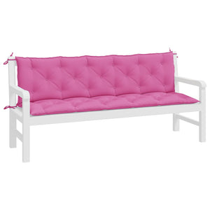 Gartenbankauflagen 2er Set Rosa