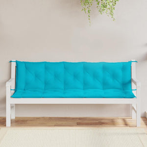 Türkise Gartenbank Auflagen 2er Set