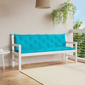 Türkise Gartenbank Auflagen 2er Set