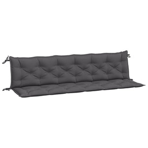 Gartenbank Auflagen 2er Set Anthrazit