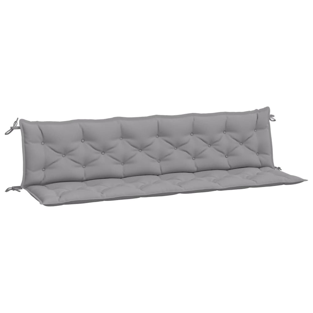 Gartenbank Auflagen 2er Set Grau 200 cm