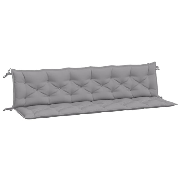 Gartenbank Auflagen 2er Set Grau 200 cm