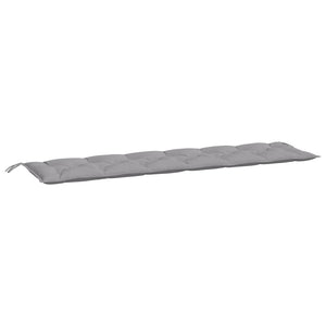 Gartenbank Auflagen 2er Set Grau 200 cm